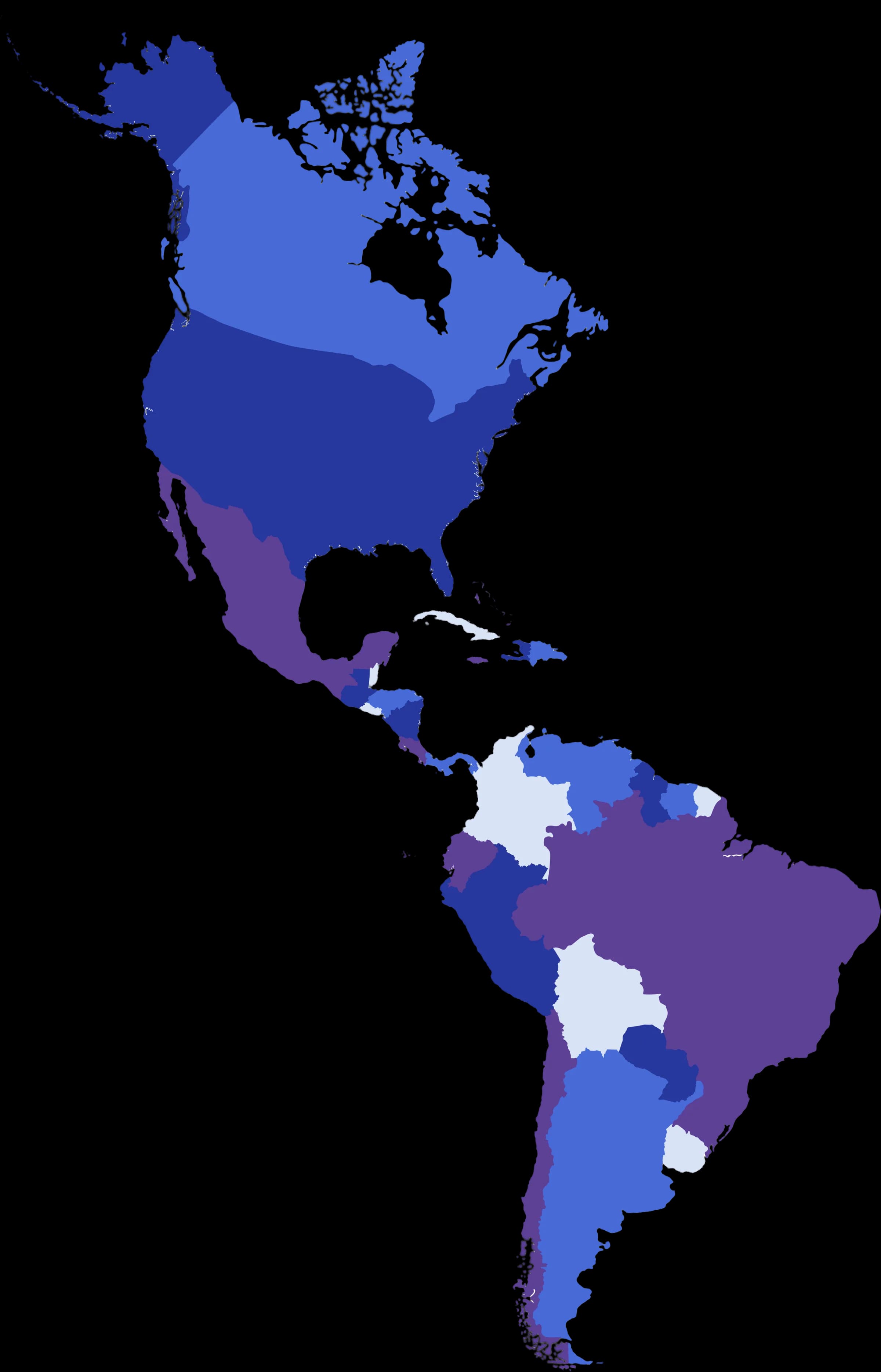 Mapa das Américas